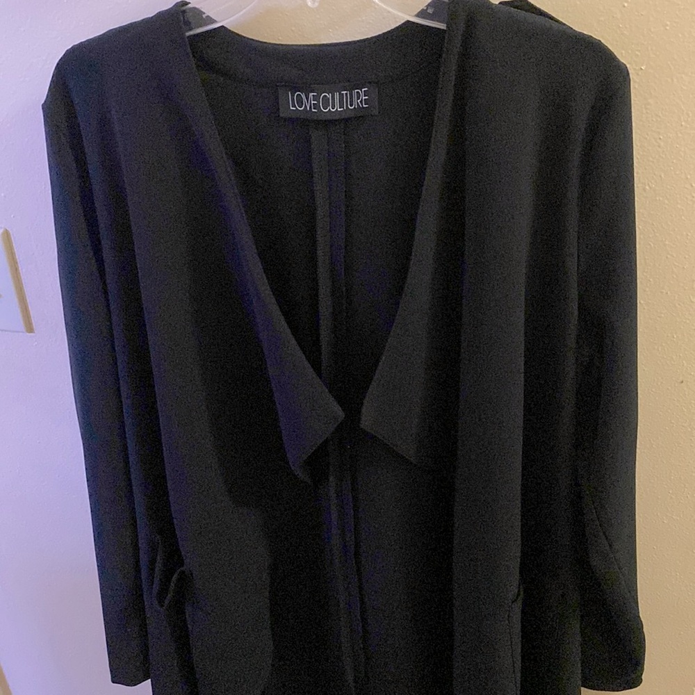 Black dress trench style coat by loveculture 🖤